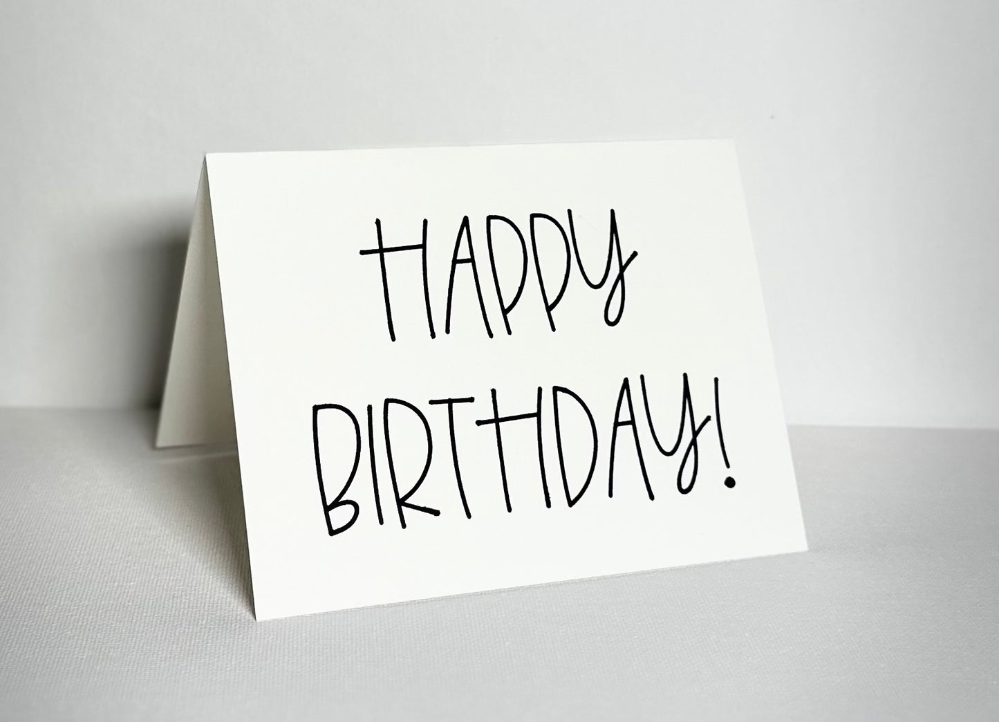 Happy Birthday Blank Card with Envelope