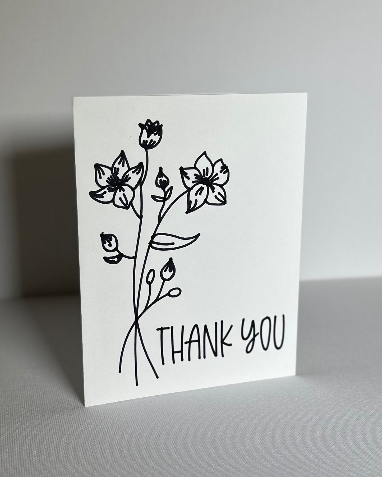 Thank You Blank Card with Envelope
