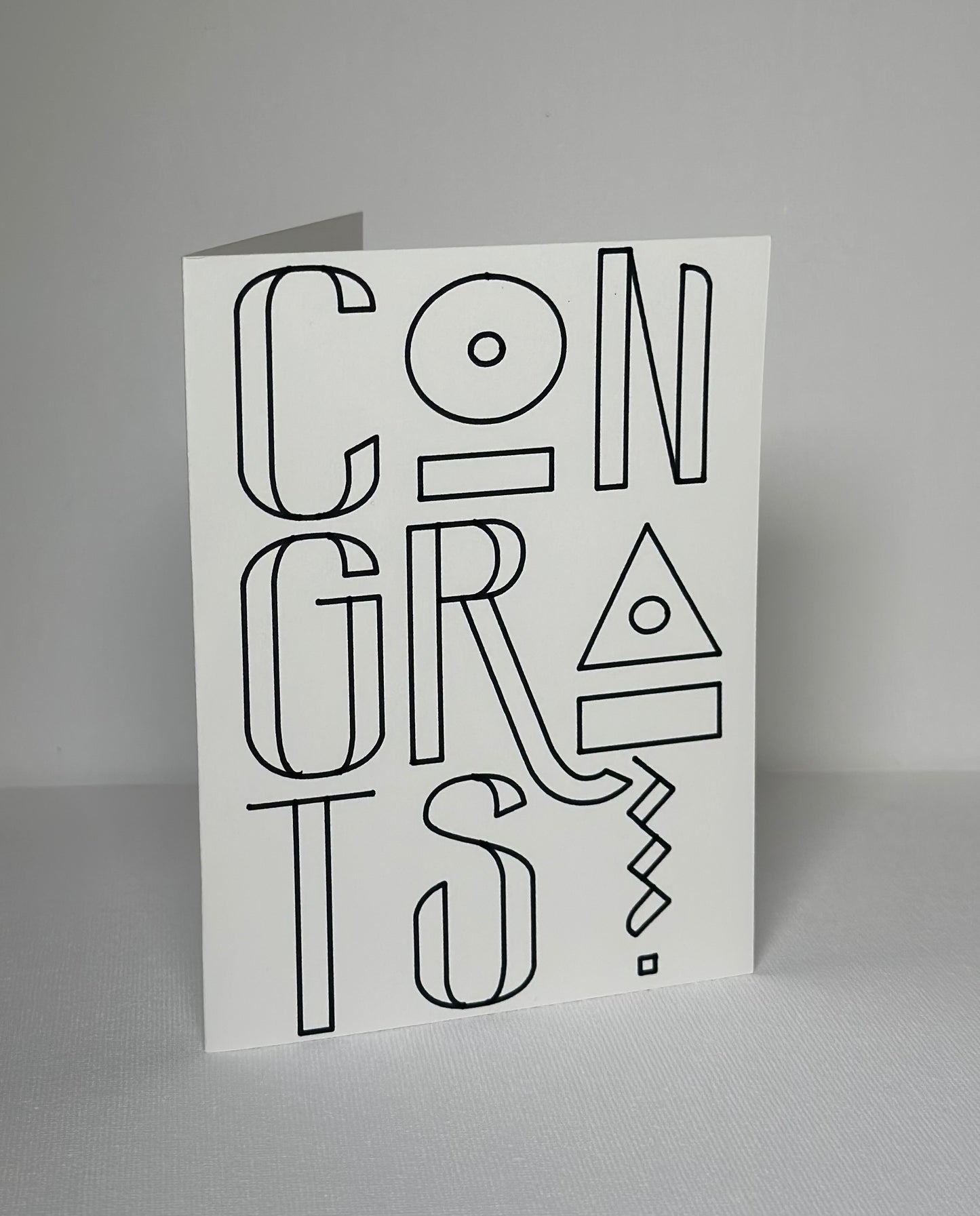 Congrats Blank Card with Envelope