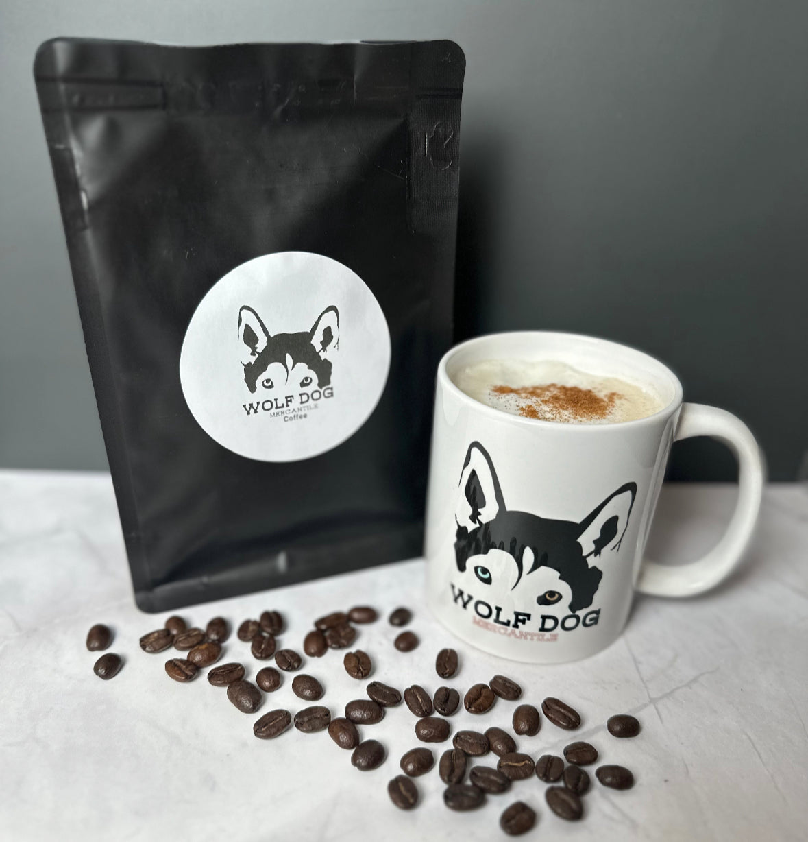 Whole Bean Roast Coffee - Half Pound Bag - "Pappy" Columbian Roast