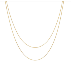 Double Herringbone Layering Necklace