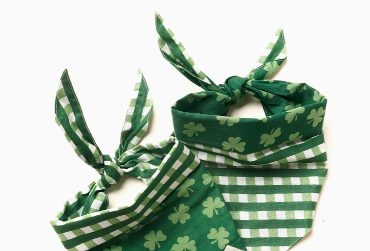 WDM Dog Bandanas - St. Patty's Day Reversible